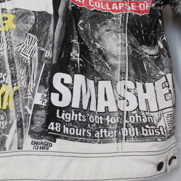 Filles A Papa Denim 2000's Tabloid Jacket - Picture 6 of 13